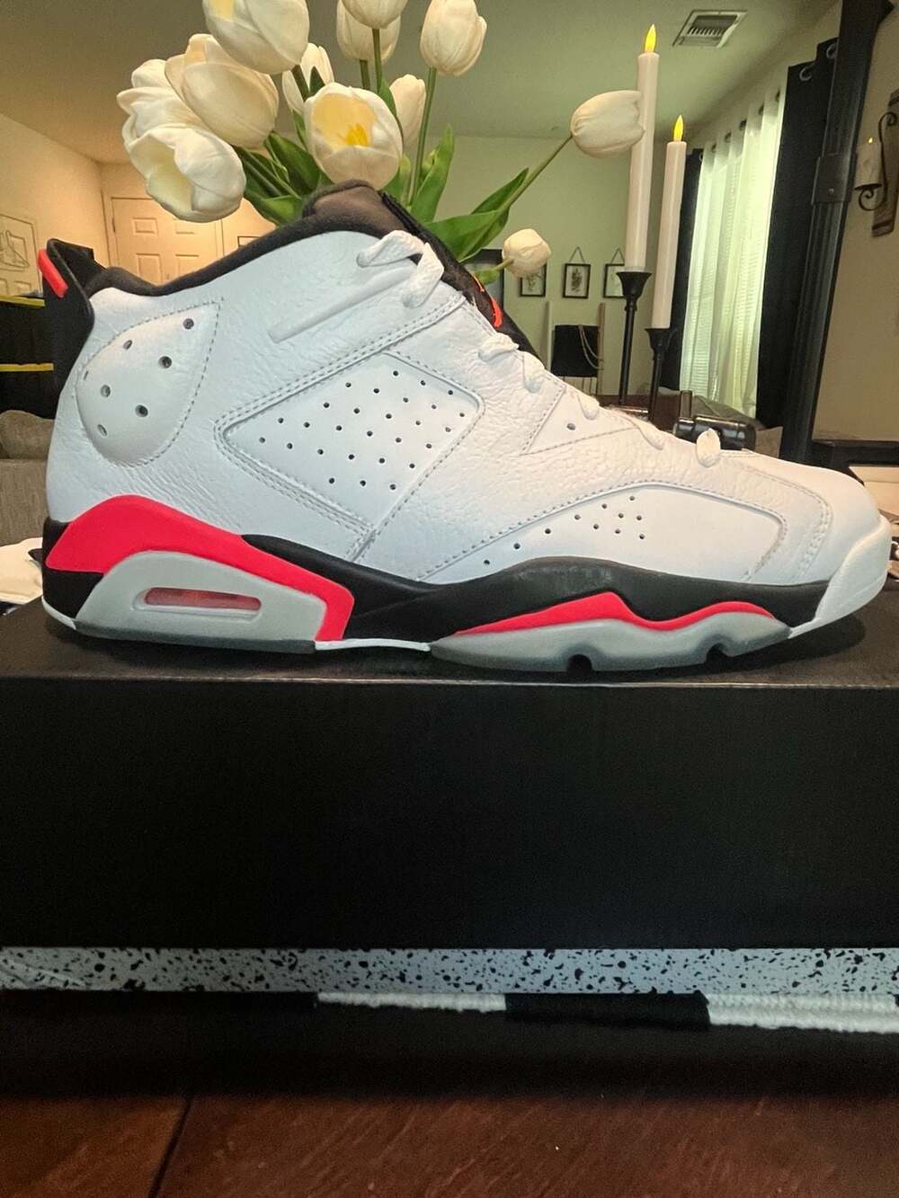 Air Jordan 6 Retro Low Infrared 23 White Black